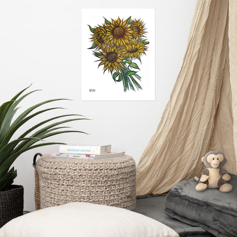 Breath Of A Sunflower Poster