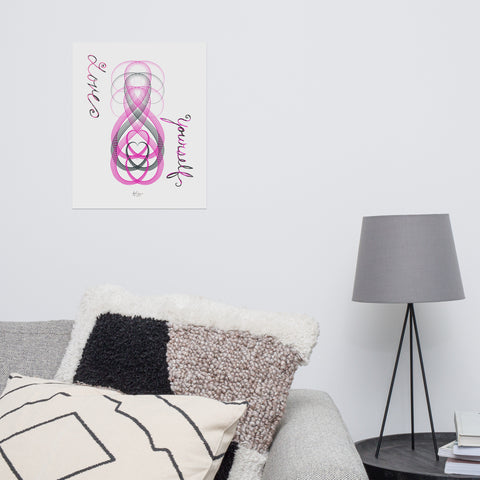 Love Yourself Pink Poster