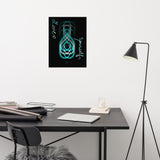 Love Yourself Turquoise Poster