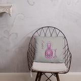 Love Yourself Grey & Pink Basic Pillow