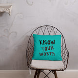 Know Your Worth Basic Pillow