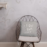 Know Your Worth Basic Pillow