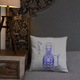 Love Yourself Purple & Grey Basic Pillow