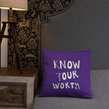 Know Your Worth Basic Pillow