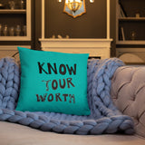 Know Your Worth Basic Pillow