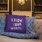 Know Your Worth Basic Pillow