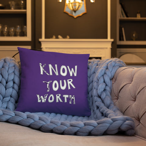 Know Your Worth Basic Pillow