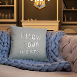 Know Your Worth Basic Pillow
