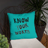 Know Your Worth Basic Pillow