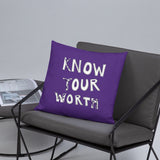 Know Your Worth Basic Pillow