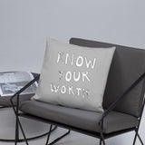 Know Your Worth Basic Pillow