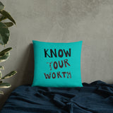 Know Your Worth Basic Pillow