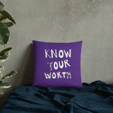 Know Your Worth Basic Pillow