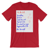 To Do List Short-Sleeve Unisex T-Shirt