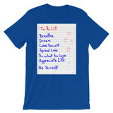 To Do List Short-Sleeve Unisex T-Shirt