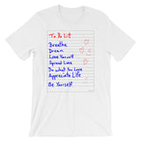 To Do List Short-Sleeve Unisex T-Shirt