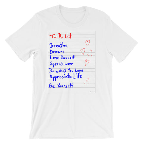 To Do List Short-Sleeve Unisex T-Shirt