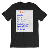 To Do List Short-Sleeve Unisex T-Shirt