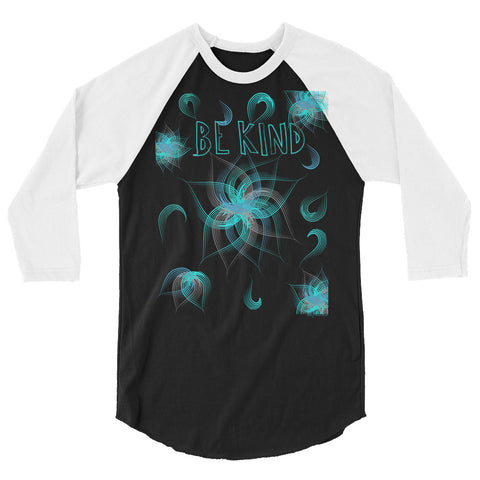 Be Kind 3/4 sleeve raglan shirt