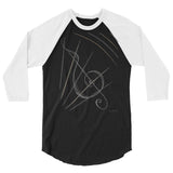 Follow The Music 3/4 sleeve raglan shirt