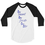 One Step 3/4 sleeve raglan shirt