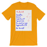 To Do List Short-Sleeve Unisex T-Shirt