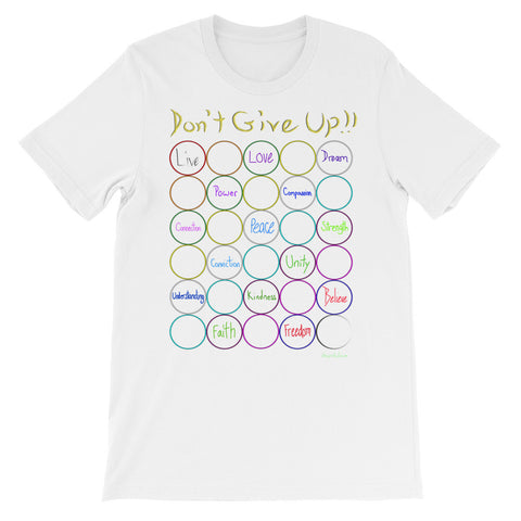 Don't Give Up Unisex short sleeve t-shirt