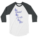 One Step 3/4 sleeve raglan shirt
