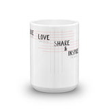 Like, Love, Share & Inspire Mug