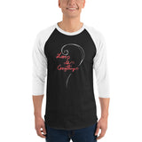Love Is Everything 3/4 sleeve raglan shirt
