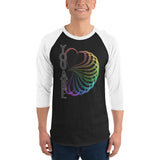 You Are LOVE 3/4 sleeve raglan shirt