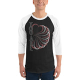 You Are LOVE 3/4 sleeve raglan shirt