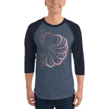 You Are LOVE 3/4 sleeve raglan shirt