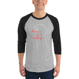 Love Is Everything 3/4 sleeve raglan shirt