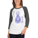 Love Yourself Purple 3/4 sleeve raglan shirt