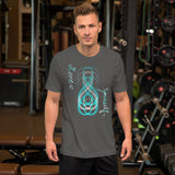Love Yourself Turquoise Unisex t-shirt
