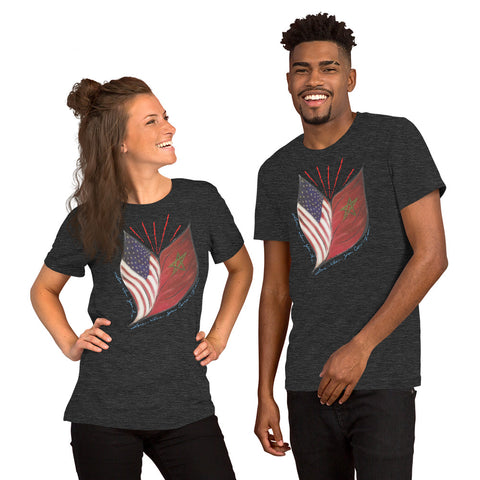 USA Morocco Pride t-shirt