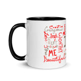 I Am (Red & Brown) Mug with Color Inside