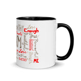 I Am (Red & Brown) Mug with Color Inside