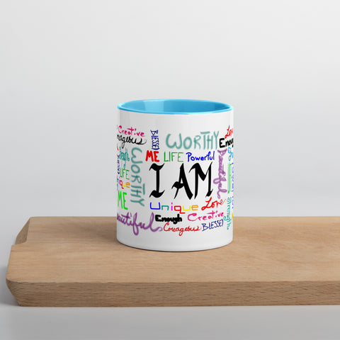 I Am (Rainbow) Mug with Color Inside