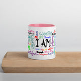 I Am (Rainbow) Mug with Color Inside