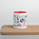 I Am (Rainbow) Mug with Color Inside