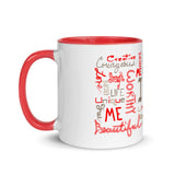I Am (Red & Brown) Mug with Color Inside