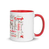 I Am (Red & Brown) Mug with Color Inside