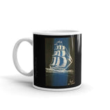 Guide Your Sail White glossy mug